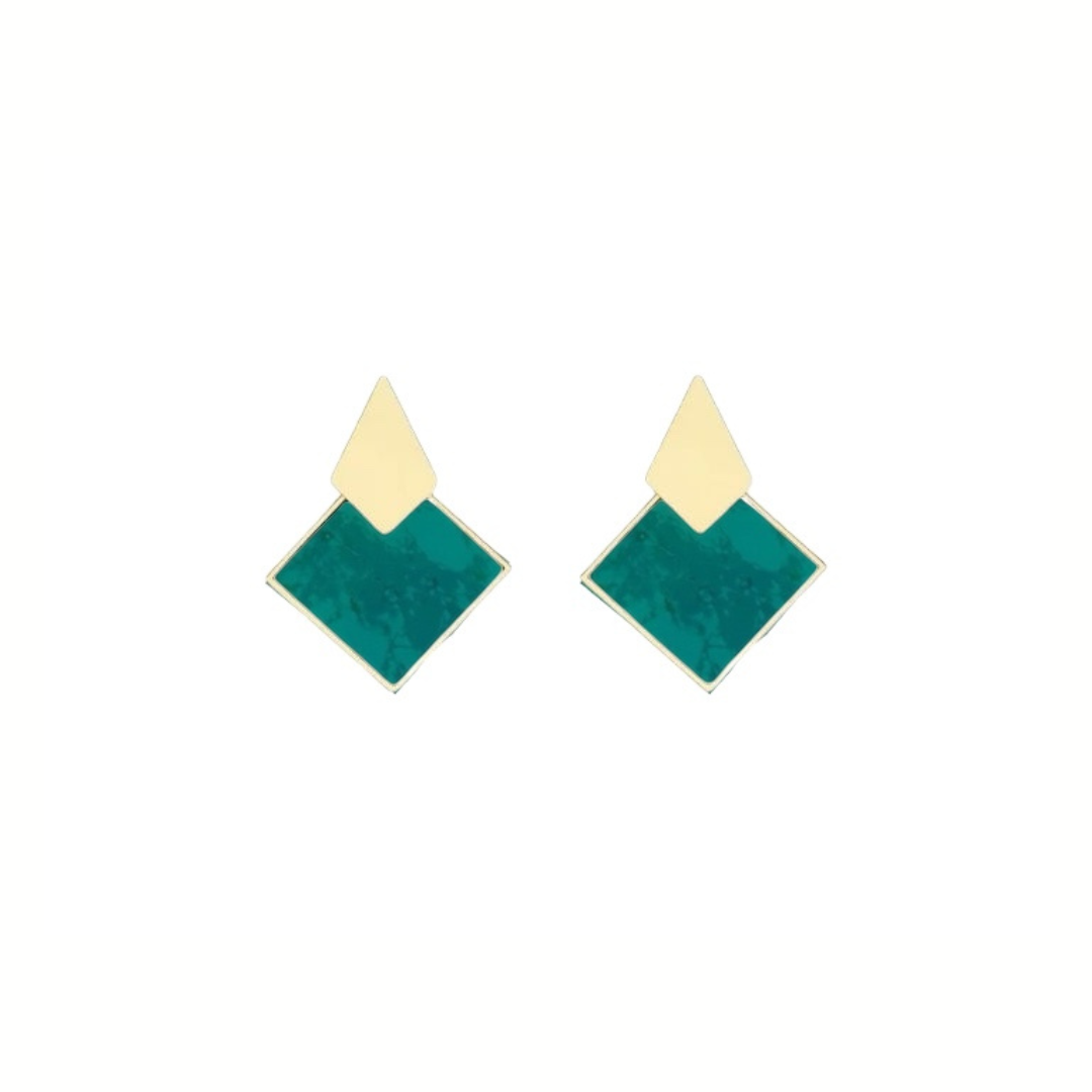 Aretes Rombo Doble
