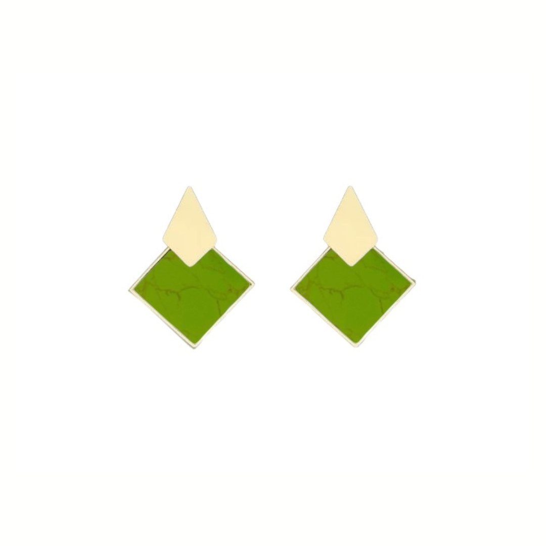 Aretes Rombo Doble