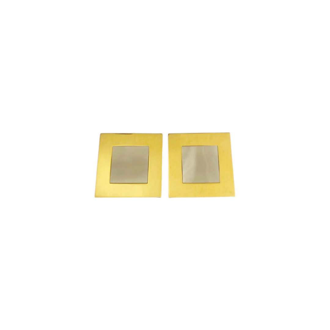 Aretes Cuadrado con Piedra